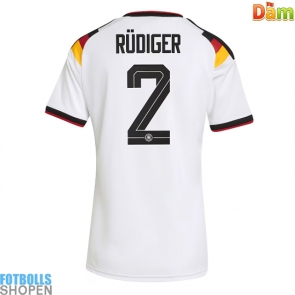 Billiga Tyskland Antonio Rudiger #2 Hemmatröja Dam VM 2026 Kortärmad